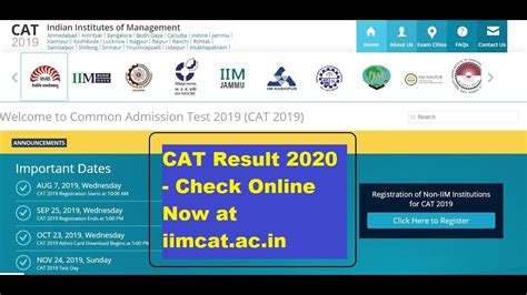cat 2019 result|CAT 2019 result to be out today: Check steps, direct link to .